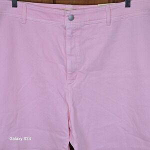 Universal Thread Womens Pink High Rise Wide Leg Ankle Crop Jeans Size 24